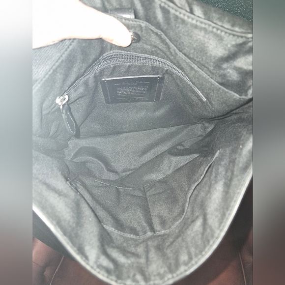 Coach Charles Messenger Bag Black Leather - Picture 8 of 9